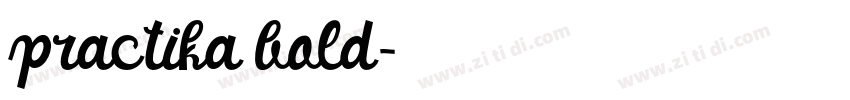 practika bold字体转换